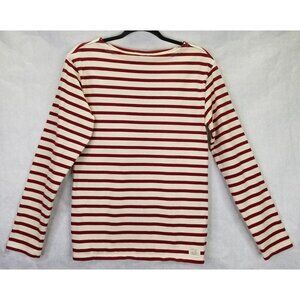Ralph Lauren Denim & Supply Henley Top Women’s XS Red White Stripe Cotton Thick